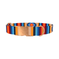 Aztec Geometric Dog Collar - metal rose gold