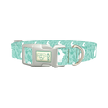 Wildflower Bunny Dog Collar - plastic silver