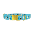 Christmas Penguin Dog Collar - metal gold