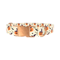 Witchy Pumpkin Halloween Dog Collar - metal silver