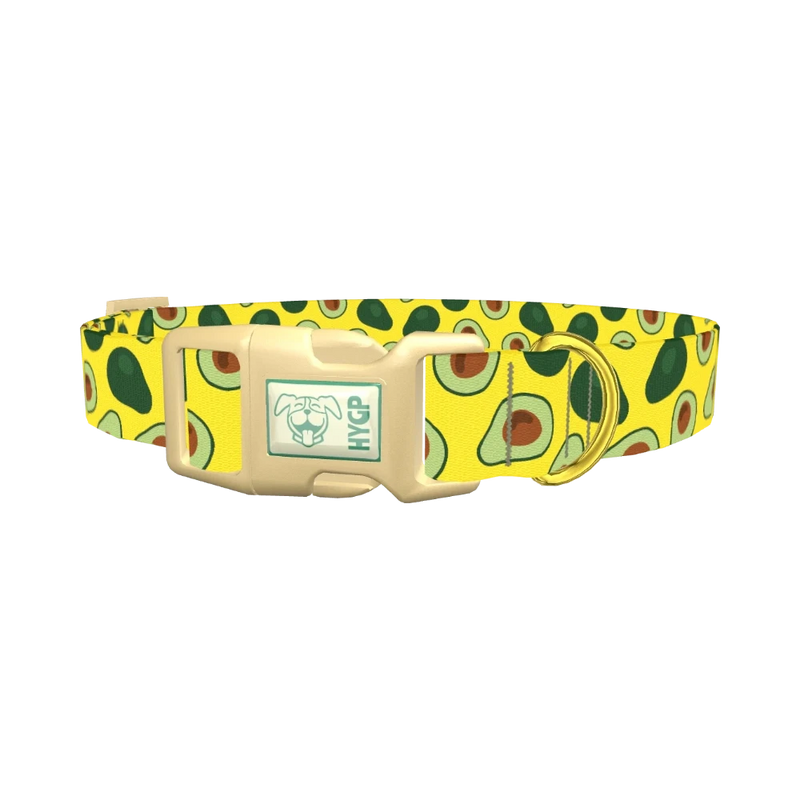 Avocado Fruit Dog Collar - plastic gold