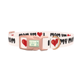 Heart Love Dog Collar - plastic rose gold