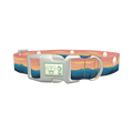 Mountain Sunset Dog Collar - plastic silver