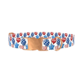 Patriotic Balloon Dog Collar - metal rose gold