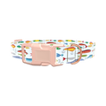 Colorful Lure Pattern Dog Collar - plastic gold