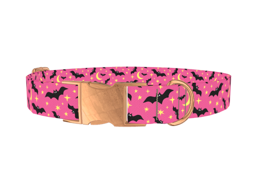 Halloween Bats Dog Collar