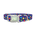 Christmas Lights Dog Collar - plastic silver