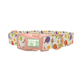 Autumn Bird Dog Collar - plastic rose gold
