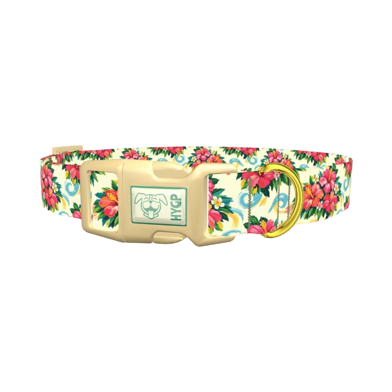 Tribal Stripes Dog Collar - plastic gold