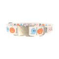Halloween Embroidery Dog Collar - metal gold