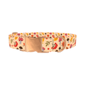 Autumn Leaves and Mushrooms Dog Collar - metal rose gold