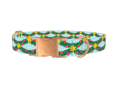 Christmas Branches Dog Collar