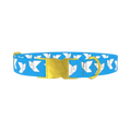 Origami Bird Dog Collar - metal gold