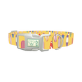 Surfboard Beach Dog Collar - plastic silver
