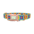 Rainbow Burst Dog Collar - plastic rose gold