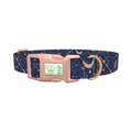 Cosmic Starry Night Dog Collar - plastic rose gold