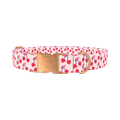 Heart Cherry Dog Collar - metal rose gold