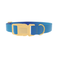 Oceanic Gradient Dog Collar - plastic gold