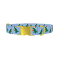 Christmas Dinosaur Dog Collar - metal gold