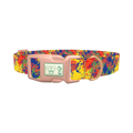 Colorful Paint Splatter Dog Collar - plastic rose gold