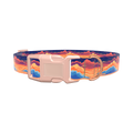 Sunset Cloud Dog Collar - plastic silver