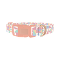 Geometric Pastel Dog Collar - plastic rose gold