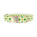 St. Patrick's Smiley Dog Collar - metal gold