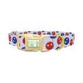 Patriotic Smiley Dog Collar - plastic gold