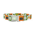 Rainbow Luck Dog Collar - plastic silver