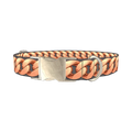 Rose Gold Chain Dog Collar - metal silver