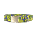 Comic Explosion Dog Collar - metal silver
