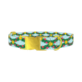 Christmas Branches Dog Collar - metal gold