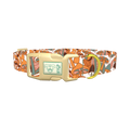 Forest Mushroom Dog Collar - plastic gold