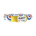 Patriotic 4th of July Dog Collar - metal gold