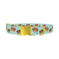 Teddy Bear Heart Dog Collar - metal gold