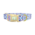 Color Splash Tie-Dye Dog Collar - plastic gold