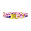 Birthday Cake Celebration Dog Collar - metal gold