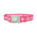 Will You Marry Me Diamond Dog Collar - plastic silver
