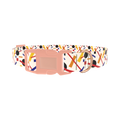 Geometric Abstract Dog Collar - plastic rose gold
