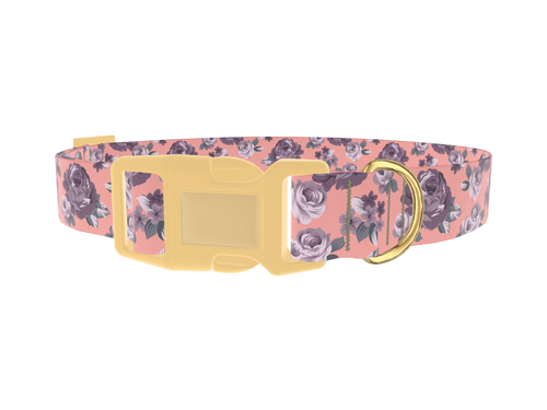 Pastel Rose Bouquet Dog Collar