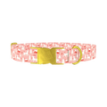 Christmas Deer Forest Dog Collar - metal gold