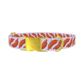 Playful Sausage Dog Collar - metal gold
