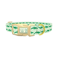 Crocodile Pattern Dog Collar - plastic gold