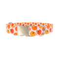 Halloween Pumpkin Dot Dog Collar - metal gold