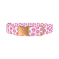 Heart Smile Emoji Dog Collar - metal rose gold