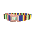 Bold Stripe Dog Collar - plastic rose gold