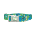 Abstract Camouflage Dog Collar - plastic silver