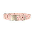 Cowboy Heart Dog Collar - metal silver