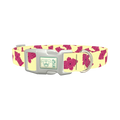 Hydrant Pattern Dog Collar - plastic silver