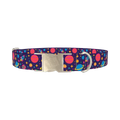 Cosmic Space Dog Collar - metal silver